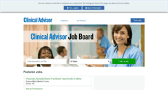 Desktop Screenshot of jobs.clinicaladvisor.com